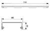Решетка Tece TECEdrainline Basic 600810 80 нержавеющая сталь глянцевая