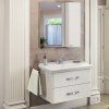 Зеркало-шкаф COMFORTY "Неаполь-80" белый глянец