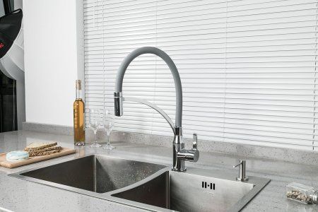 Смеситель для кухни с гибким изливом Frap F4552 хром