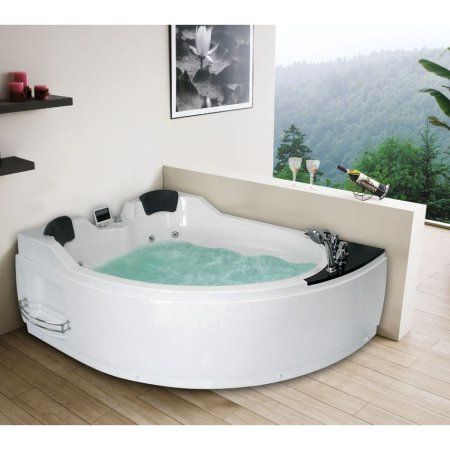Акриловая ванна Gemy G9086 K L с гидромассажем
