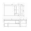Тумба-умывальник COMFORTY "Турин-120" дуб бежевый с раковиной COMFORTY 9120E