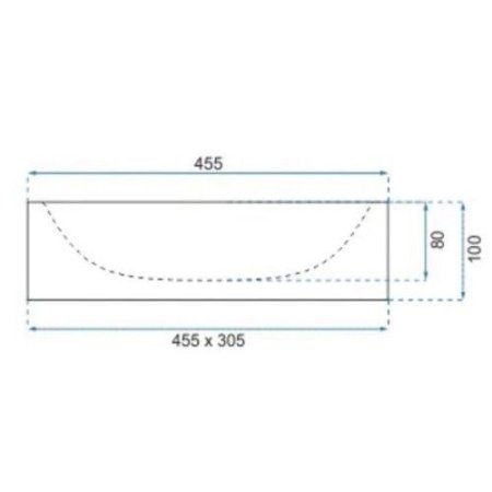 Умывальник Rea Xara U0140 белый