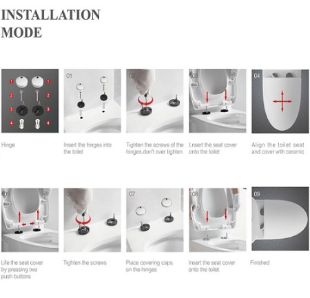 Унитаз напольный CeramaLux 1409, Бело-Хром