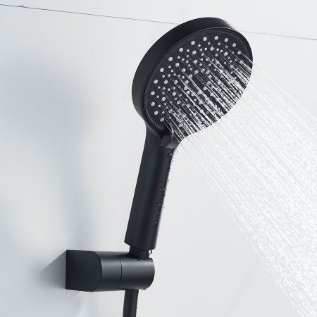 Смеситель для душевой кабины однорычажный  Shevanik S4716H, Черный