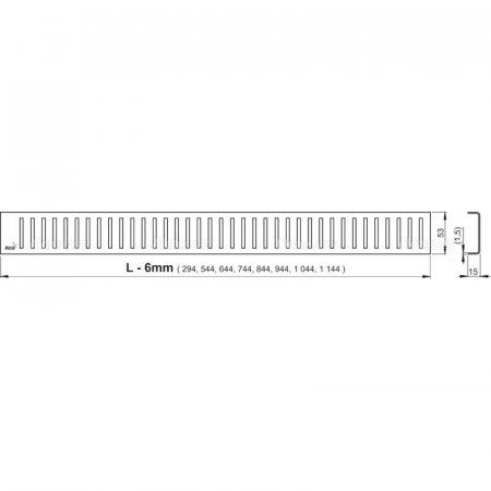 Душевой лоток AlcaPlast APZ1104-950 950 с порогами, с регулируемым краем к стене, вертикальный сток