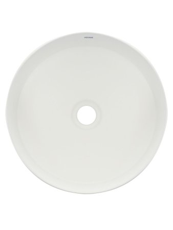 Раковина накладная круглая, AQUAme AQM5012 цвет белый матовый 355x355x120