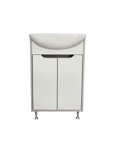 Тумба Runo Эконова 50 серо-оливковая под умывальник Уют 50 (00-00004652)