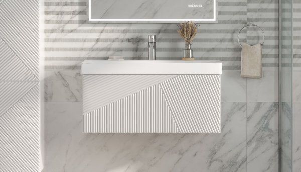 Тумба подвесная Velvex Edge 80.1Y (белая) (tp.EDG.9696.80.1Y белый глянец)