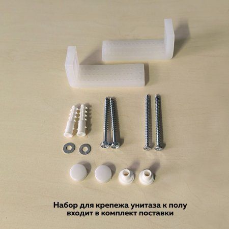 Унитаз напольный Teymi Lina безободковый, сиденье микролифт T40103