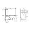 Унитаз-компакт OWL 1975 Eter Cirkel-G OWLT190202 микролифт