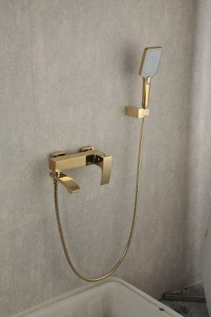 Смеситель для ванны Gappo G3207-3, однорычажный, золото