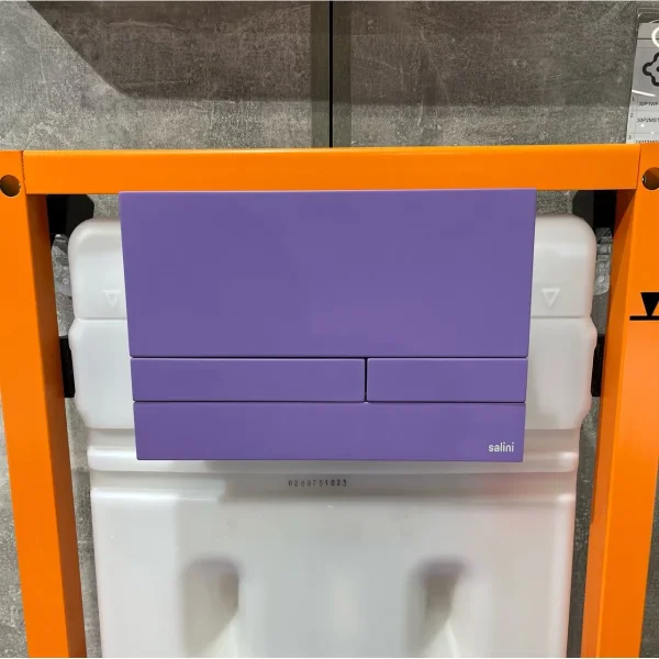 Кнопка смыва Salini S-Stone Puro 30P2MST2S2M0000F4005 для инсталляции, сине-сиреневый матовый