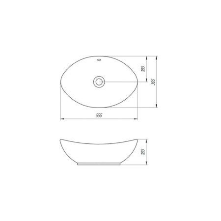Раковина Velvex Гамма 193823 56 белый