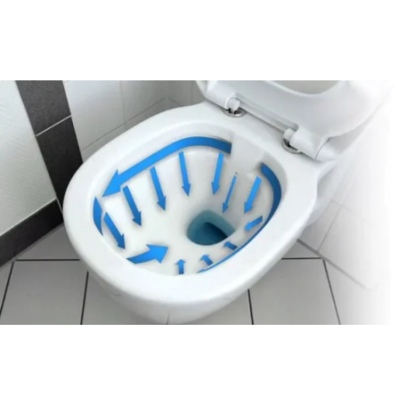 Унитаз Rea Carlo Flat Mini Gold/Black C8990 (подвесной) золото