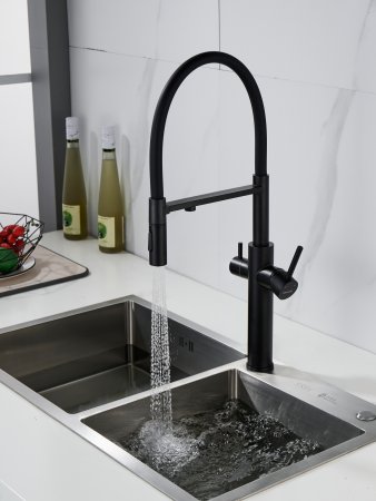 Смеситель для кухни Shevanik S478H, Черный