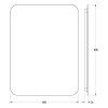 Зеркало с LED-подсветкой настенное Defesto Opti DF 2807 60x80