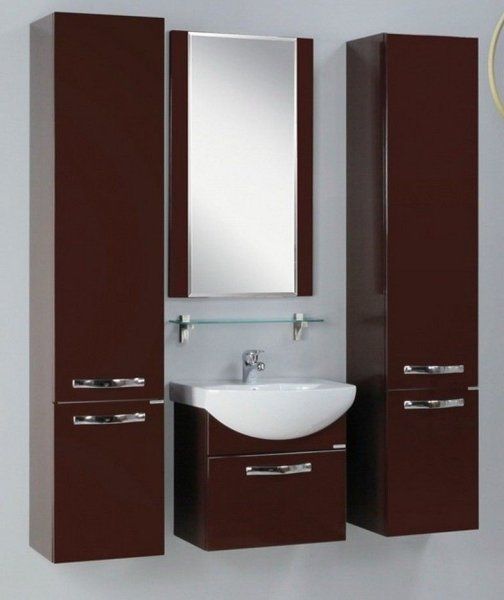 Тумба с раковиной Aquaton Ария 1A140301AA430 50 темно-коричневый