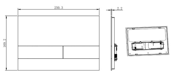 Клавиша смыва Allen Brau Infinity 9.20008.GR графит