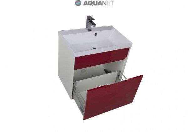 Тумба под раковину Aquanet Латина 00180002 70 бордо, 1 ящик