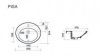 Раковина Ceramica Ala Pisa LI312 PIS500TOP 55 см встраиваемая
