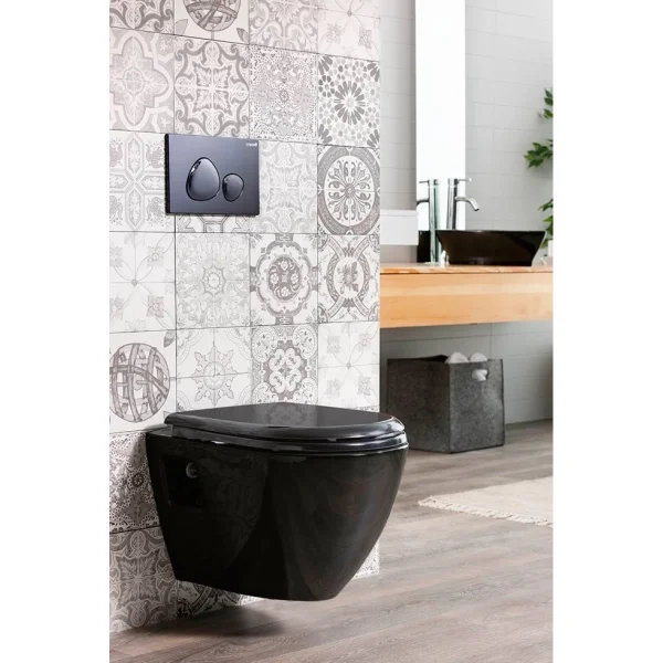 Кнопка смыва Creavit Spa GP700202 для инсталляции, черный