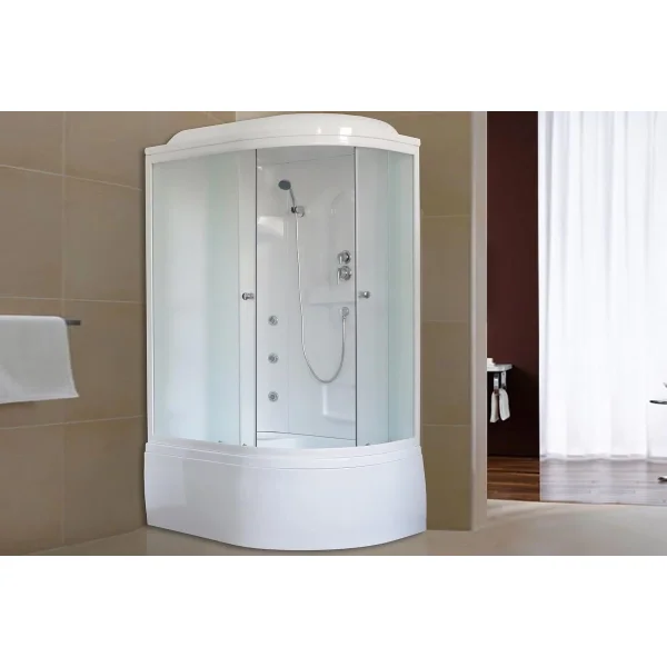 Душевая кабина 120x80x217 см Royal Bath RB8120BK2-M-L матовое