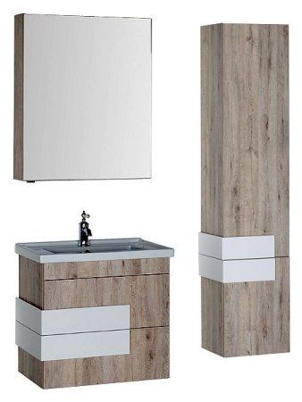 Шкаф-зеркало Aquanet Мадейра 00183065 70 дуб кантри