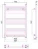 Полотенцесушитель водяной Сунержа Модус 30-0250-8050 800x500 белый матовый