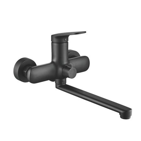 Смеситель для ванны Shevanik S8NT50CZ2HVR, черный