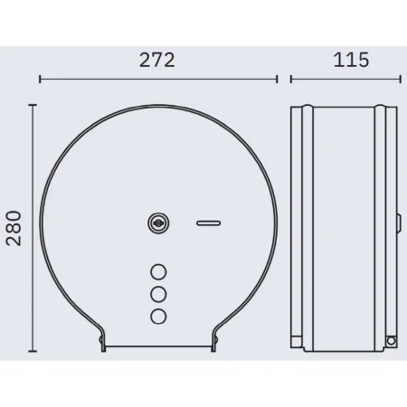 Диспенсер туалетной бумаги Nofer Industrial 05006.B