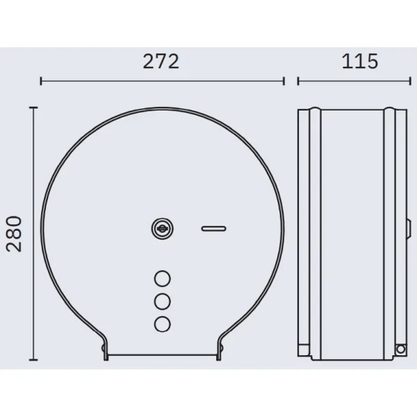 Диспенсер туалетной бумаги Nofer Industrial 05006.B