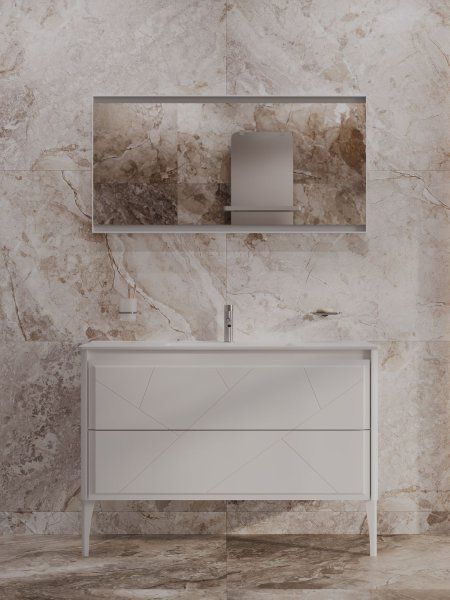 Тумба под раковину Allen Brau Paris 120 1.360003.WM белый матовый