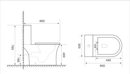 Унитаз-компакт OLIVE'S SIERRA NEW (SRN31126DP)