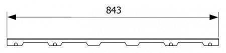 Решетка Tece TECEdrainline Steel II 600982 90 нержавеющая сталь глянцевая
