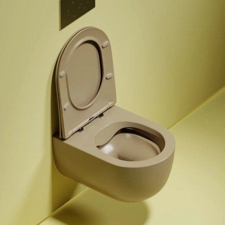 Унитаз подвесной Ceramica Nova Modena CN6063MC с микролифтом, капучино матовый