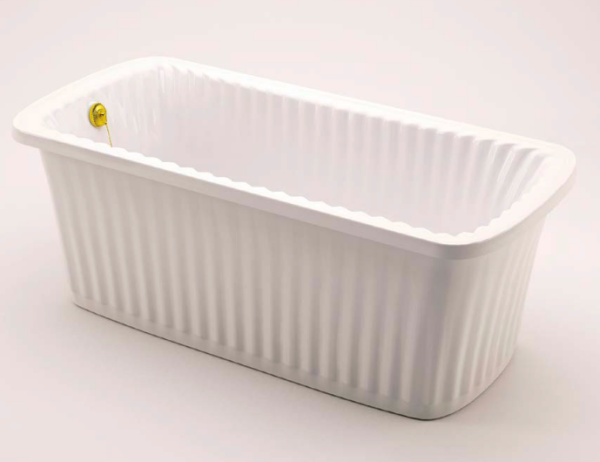 Ванна акриловая Migliori Olivia Panello ML.OLV-40.101.BI.DO 174х83 белая панель, золото