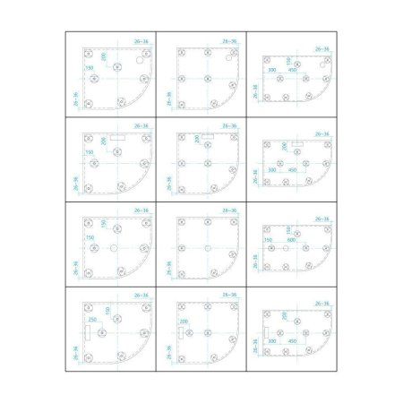 Ножки для поддона RGW N-01 (10)