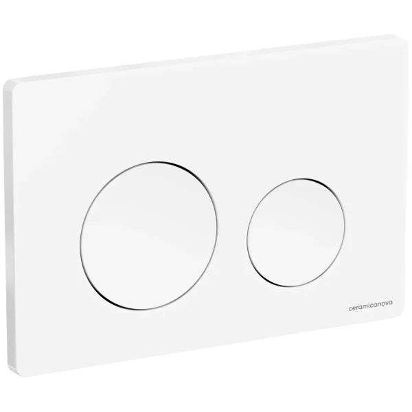Кнопка смыва Ceramica Nova Balance Circle CN12-001W для инсталляции, белый глянец