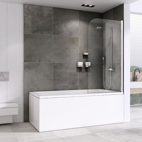 Шторка на ванну ABBER Ewiges Wasser AG52100 прозрачное/хром