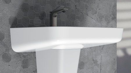 Раковина ARROW AGP32037D 49,8x50 см с полупьедестал AGL9605C