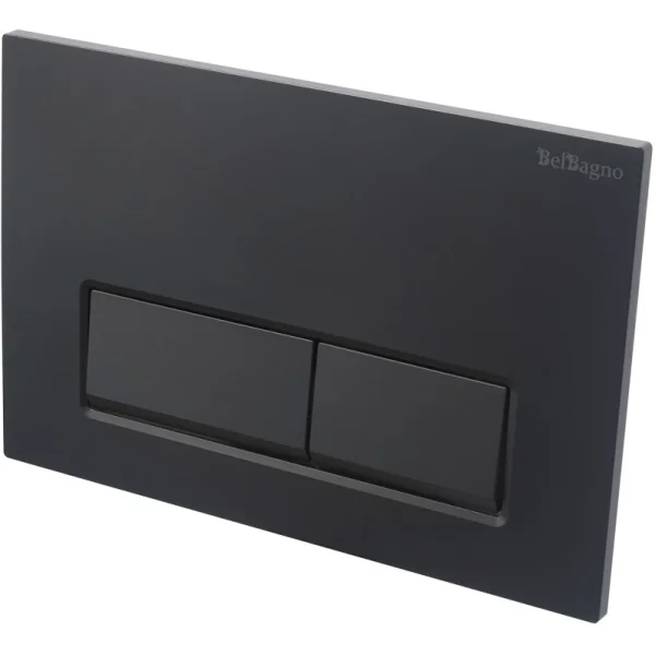Кнопка смыва BelBagno BB-15R-NERO.M для инсталляции, черный матовый
