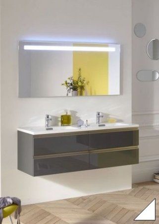 Мебель для ванной Jacob Delafon Vox 140 белая блестящая