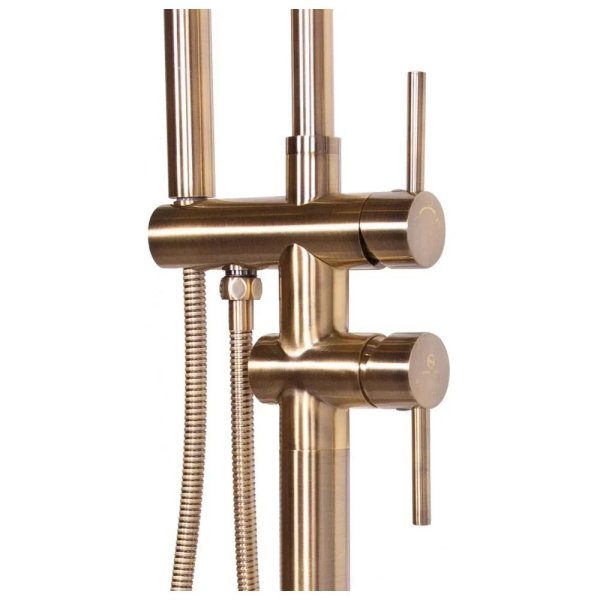 Смеситель напольный для ванны Groсenberg GB900BR, бронза