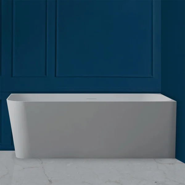 Ванна из литьевого мрамора Abber Stein AS9621-1.7 170x75 см R, белый матовый