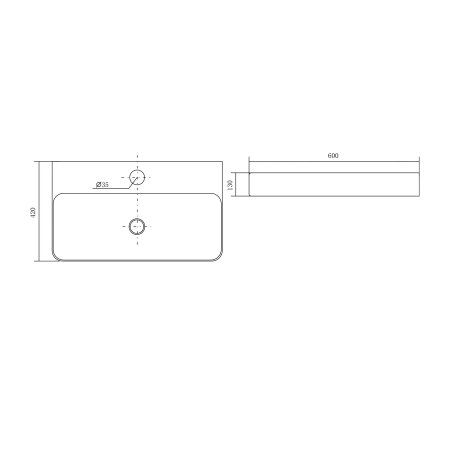 Раковина для монтажа на столешницу Aquatek AQ3241-00