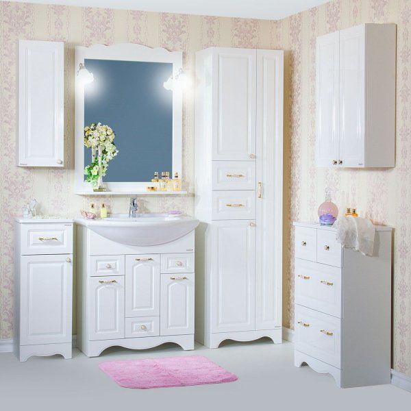 Шкаф навесной Бриклаер АННА 32 см правый, белый