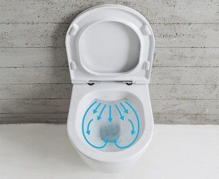 Чаша для унитаза подвесного  Globo 4all MDS03.BI белый