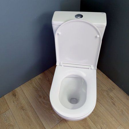 Унитаз напольный Teymi Lina безободковый, сиденье микролифт T40103