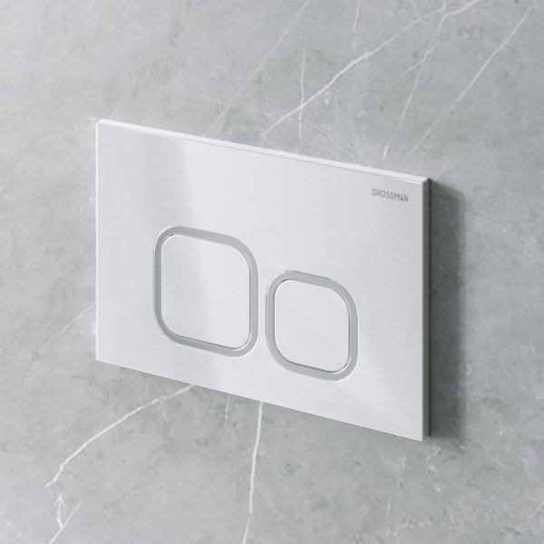 Кнопка смыва Grossman Cosmo 700.K31.02.000.000 белый глянцевый