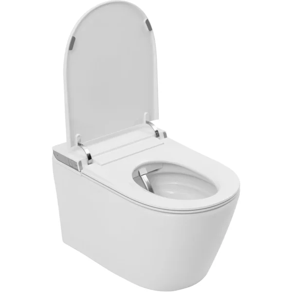 Электронный унитаз-биде подвесной Allen Brau Smart 4.I1001.20 безободковый, торнадо, с сиденьем микролифт, белый